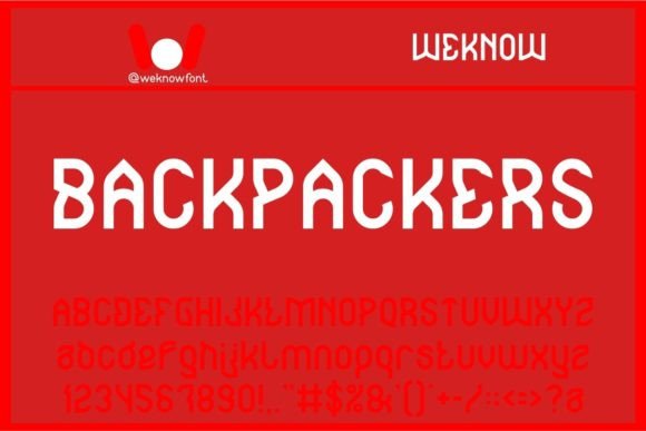 Backpackers: The Futuristic Display Font for Bold Design