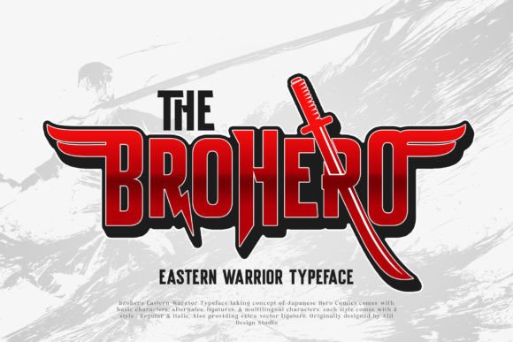 Brohero: Unleash Your Inner Warrior with This Dynamic Font