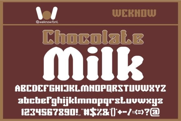Chocolate Milk: A Bold Display Font for Creative Projects