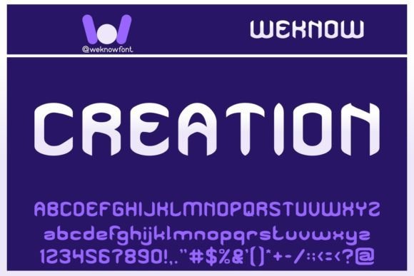 Creation: A Modern Gothic Display Font for Bold Designs