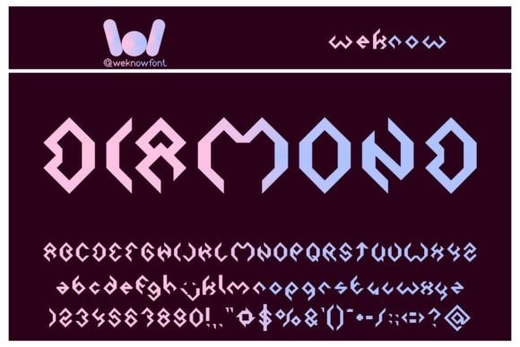 Diamond Font: A Modern Gothic Typeface for Bold Designs