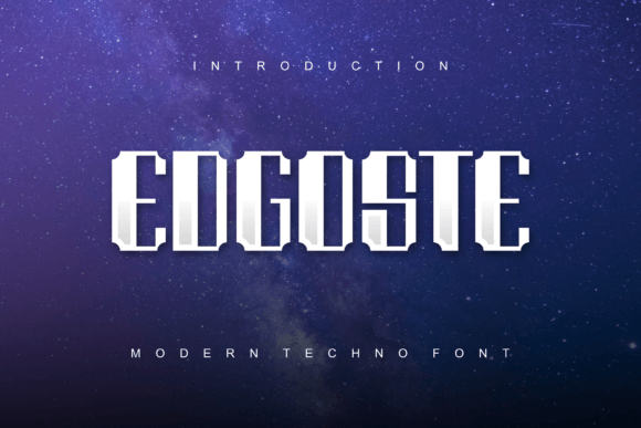 Edgoste: A Bold Typeface for Dynamic Designs