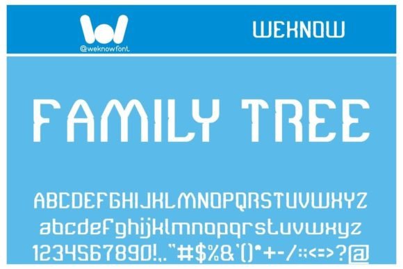 Family Tree: A Display Font for Modern Branding