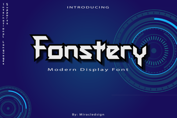 Fonstery: A Modern Display Font for Futuristic Designs