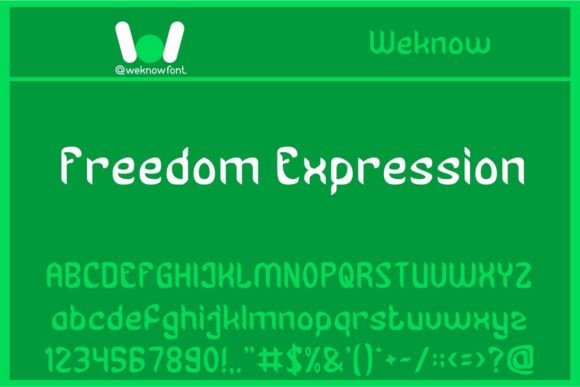 Freedom Expression: A Bold Display Typeface for Creative Projects