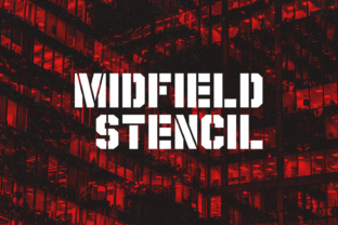 Midfield Stencil: A Bold Typeface for Dynamic Design