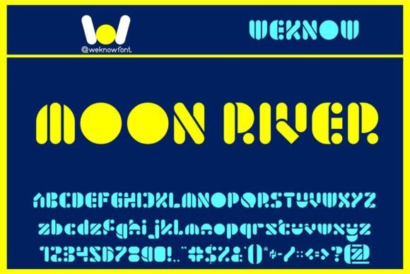 Moon River: A Modern Typeface for Sci-Fi Branding