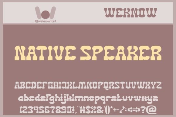 Native Speaker: A Premium Display Font for Bold Design