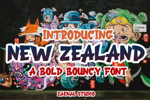 New Zealand Cartoon Font: Unique Branding & Logo Design