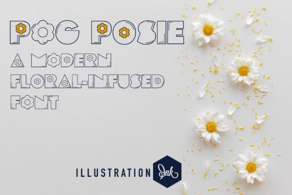 Pog Posie: A Fun, Floral Sans Serif for Creative Projects