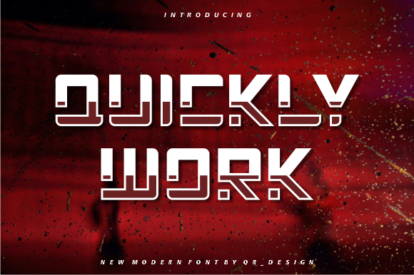 Quickly Work: A Bold Modern Font for Dynamic Projects