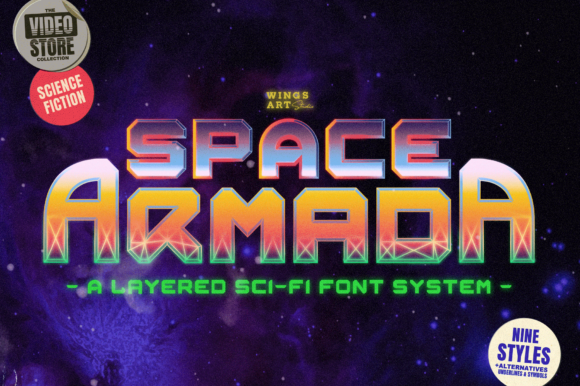 Space Armada: A Retro-Futuristic Font for Bold Designs