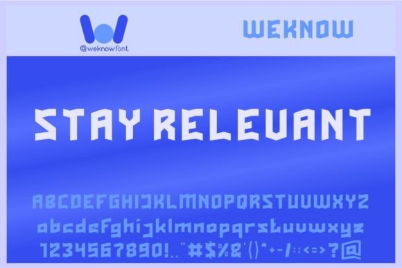 Stay Relevant: A Bold Display Font for Modern Design