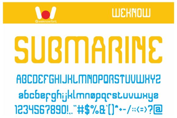 Submarine: A Bold Display Font for Creative Projects
