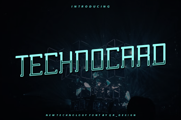 Technocard: A Bold Modern Font for Impactful Designs